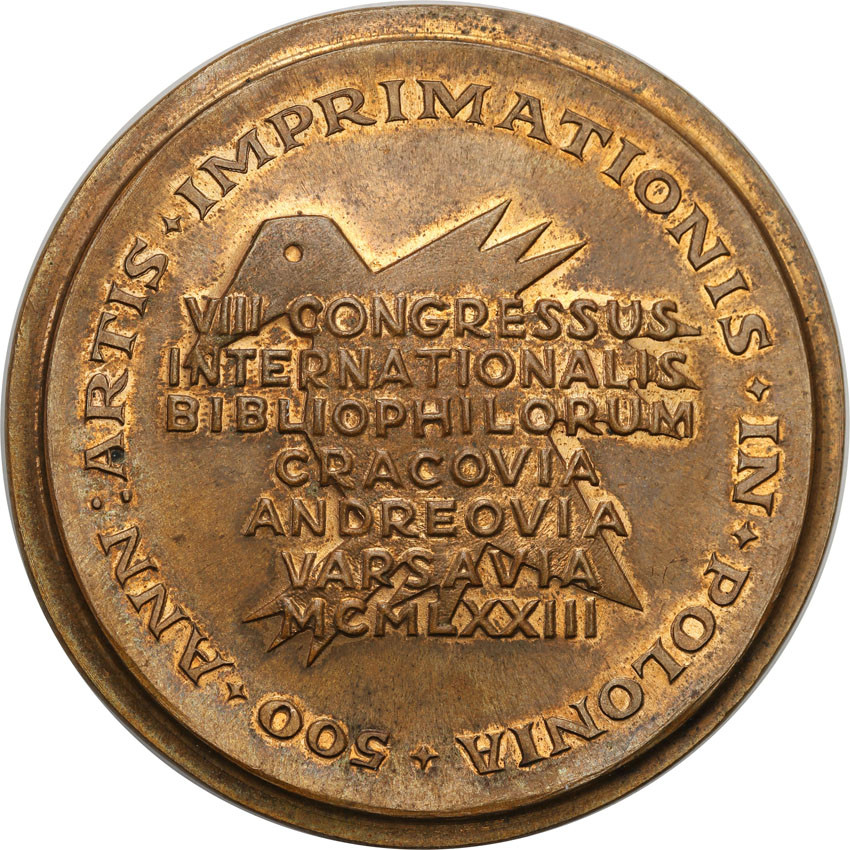 Medal Mikołaj Kopernik - Kongres Bibliofilów 1973